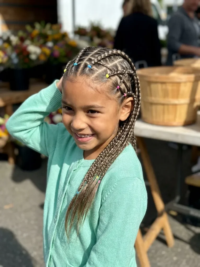 Criss Cross Cornrows