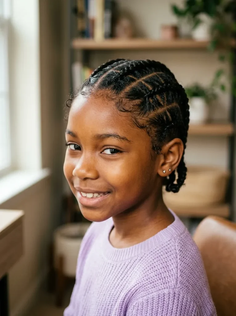 Cross Part Braids
