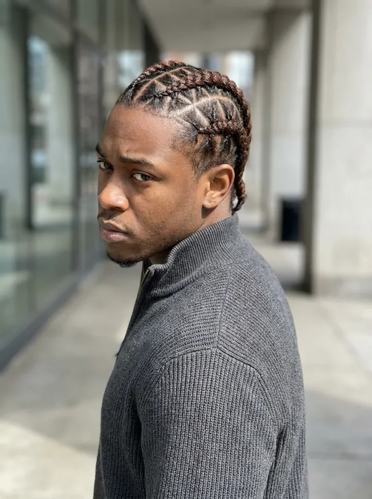 Cross Pattern Cornrows
