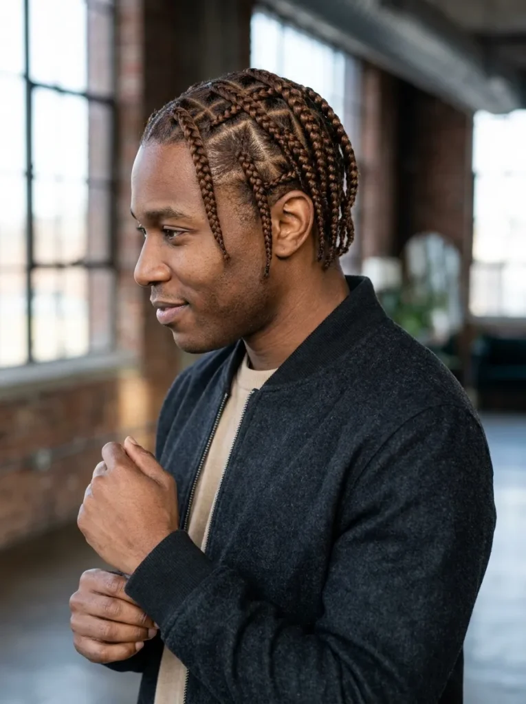 Cross Pattern Cornrows