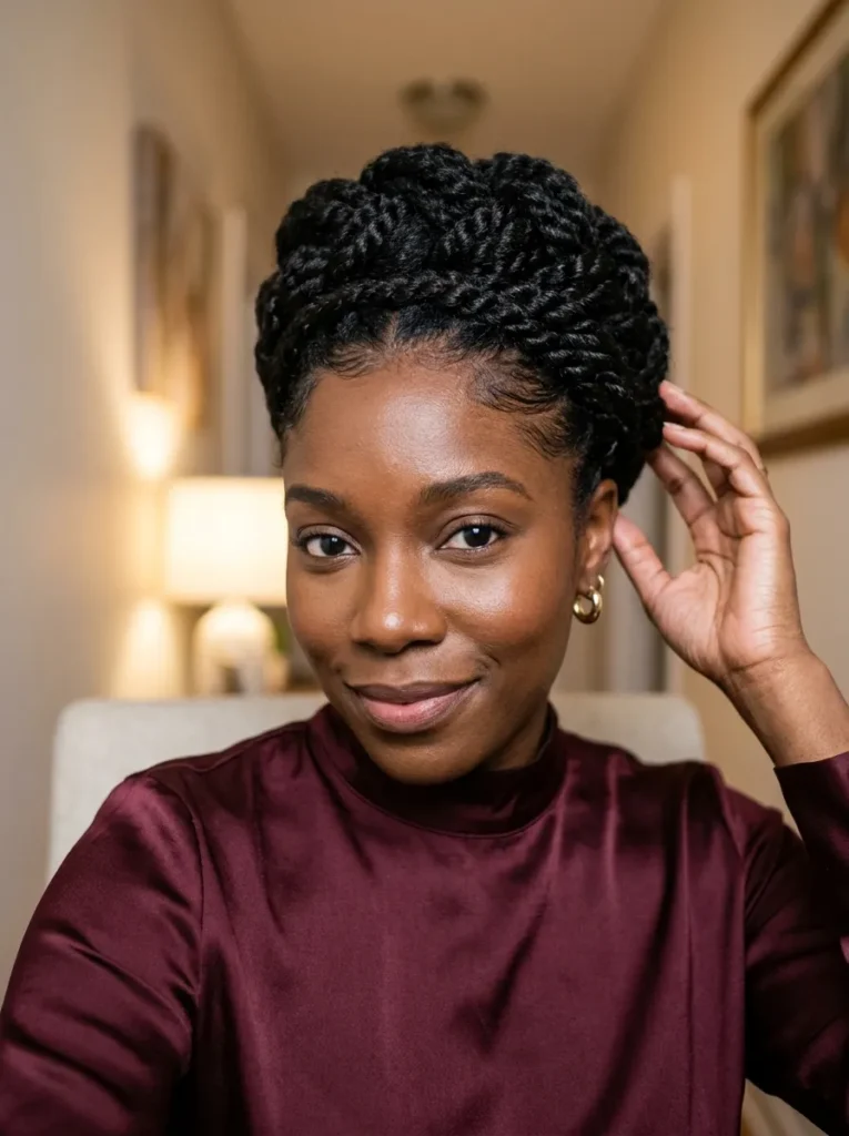 Crown Twist Updo
