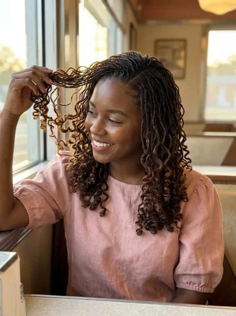 Curled Micro Locs
