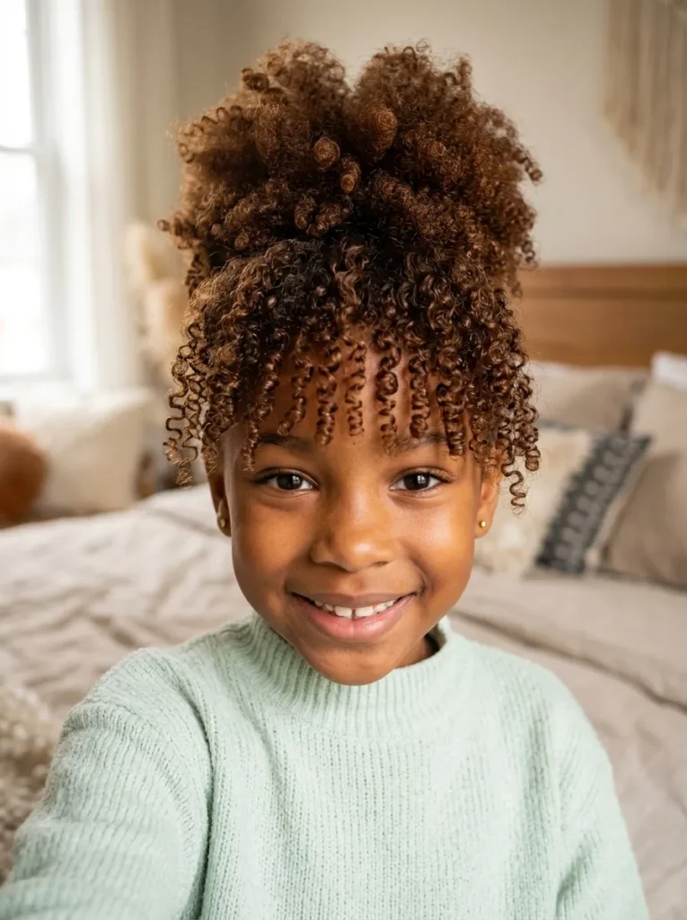 Curly Bang Puff