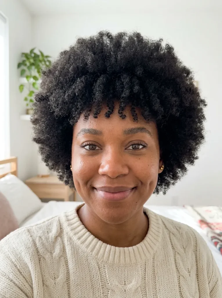 Curly Bangs Hairstyles on Black Women
