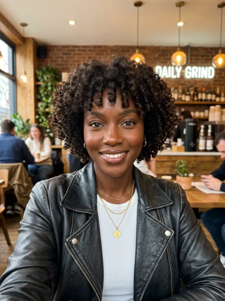 Curly Bob With Fringe