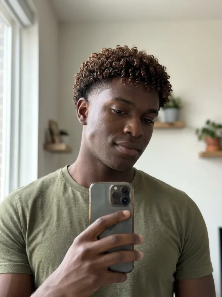 Curly Drop Fade