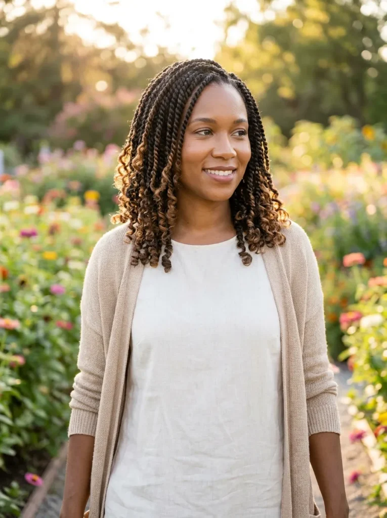 Curly End Twists