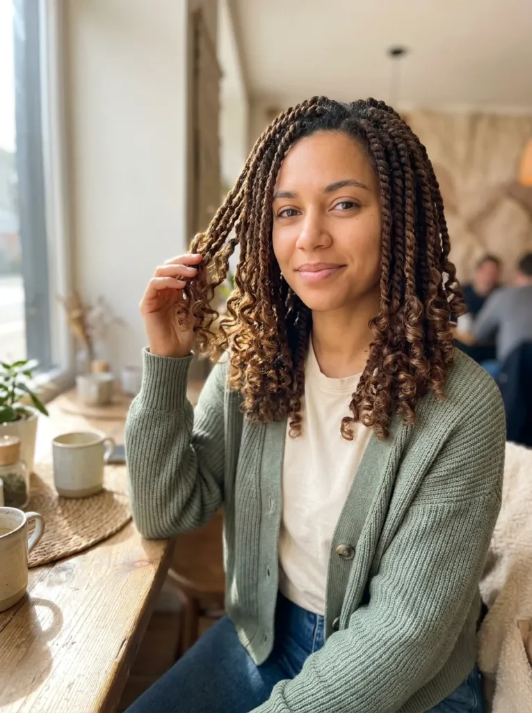 Curly End Twists
