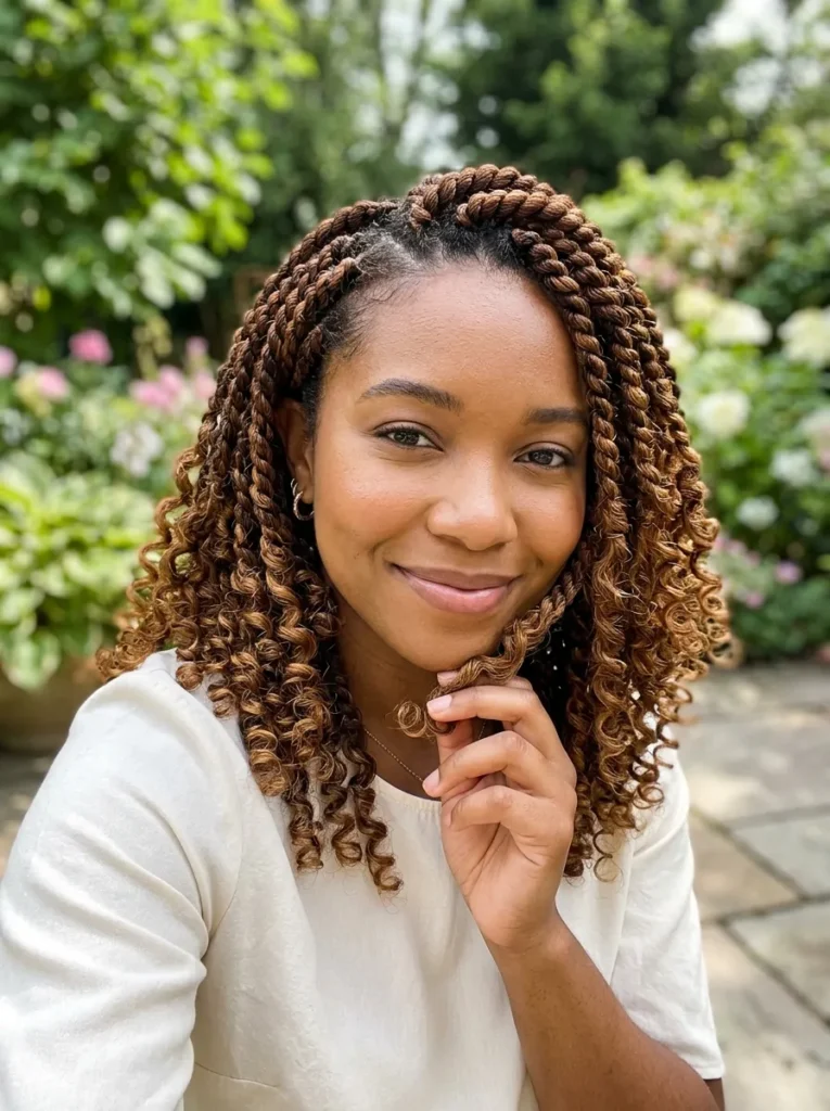 Curly End Twists
