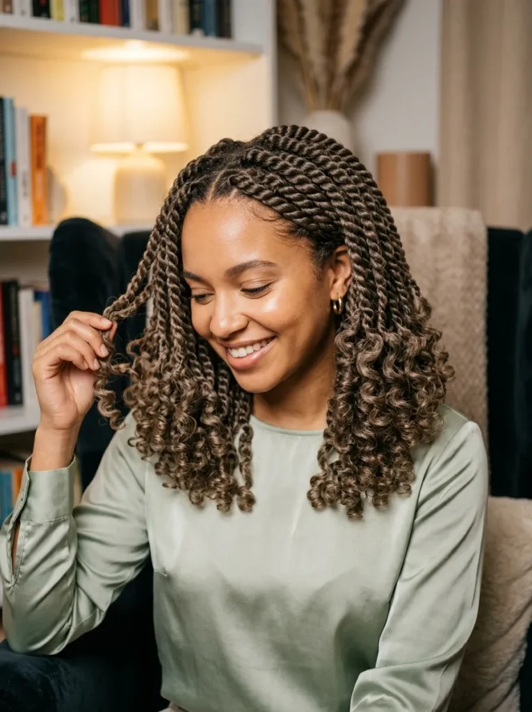 Curly End Twists