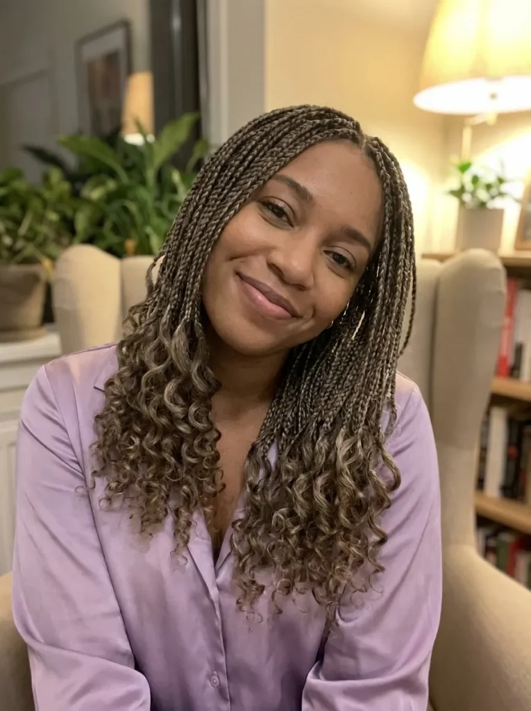 Curly Ends Micro Braids