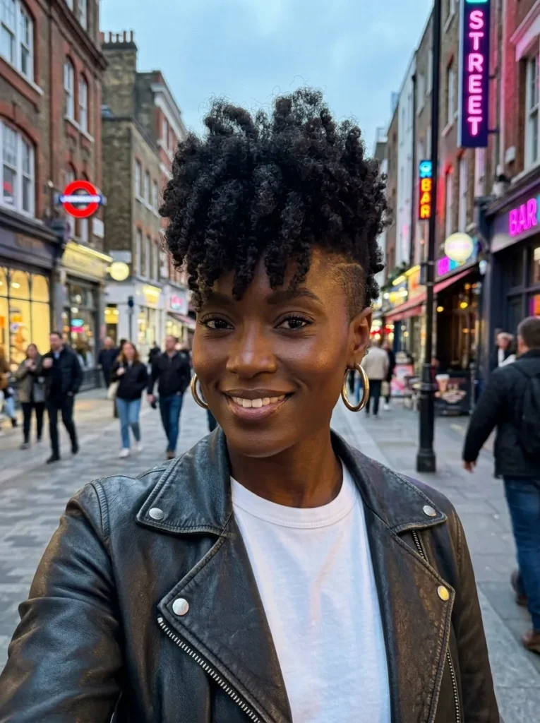 Curly Faux Hawk