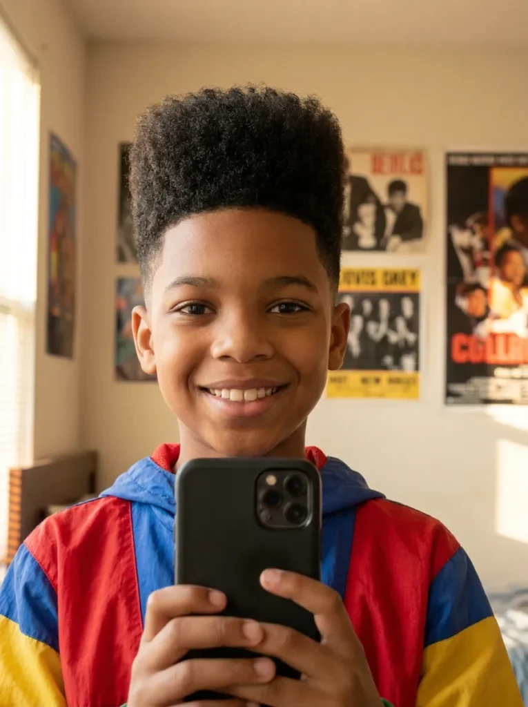 Curly High Top Fade