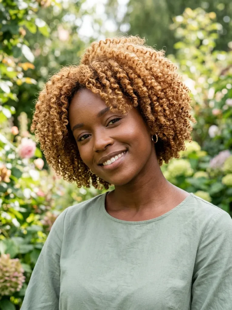 Curly Tapered Bob