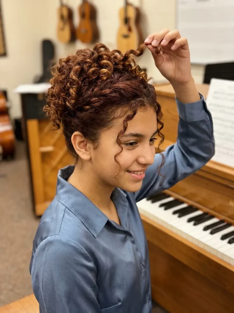 Curly Twist Updo