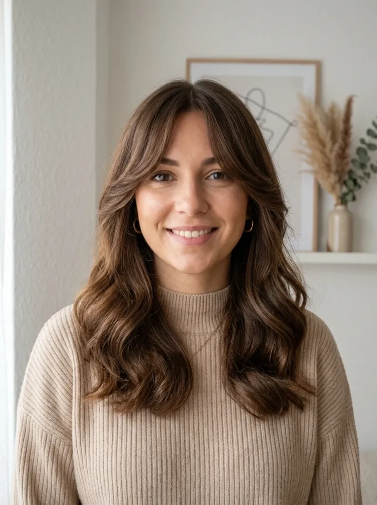 Curtain Bangs Look