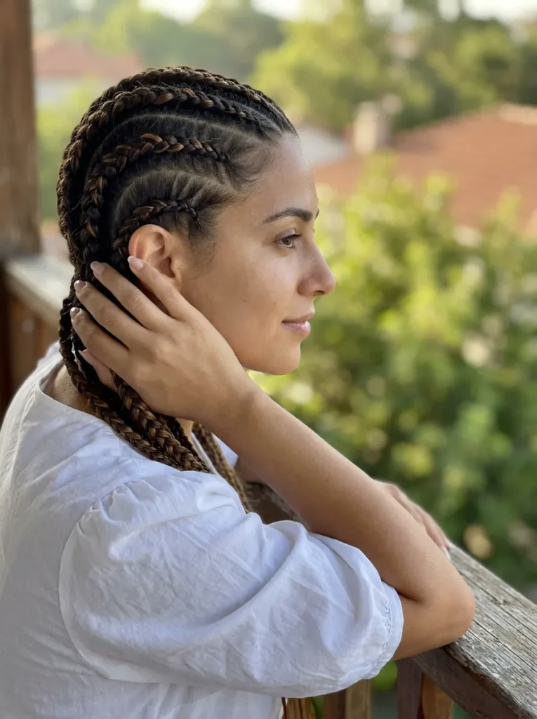 Curved Cornrow Braids