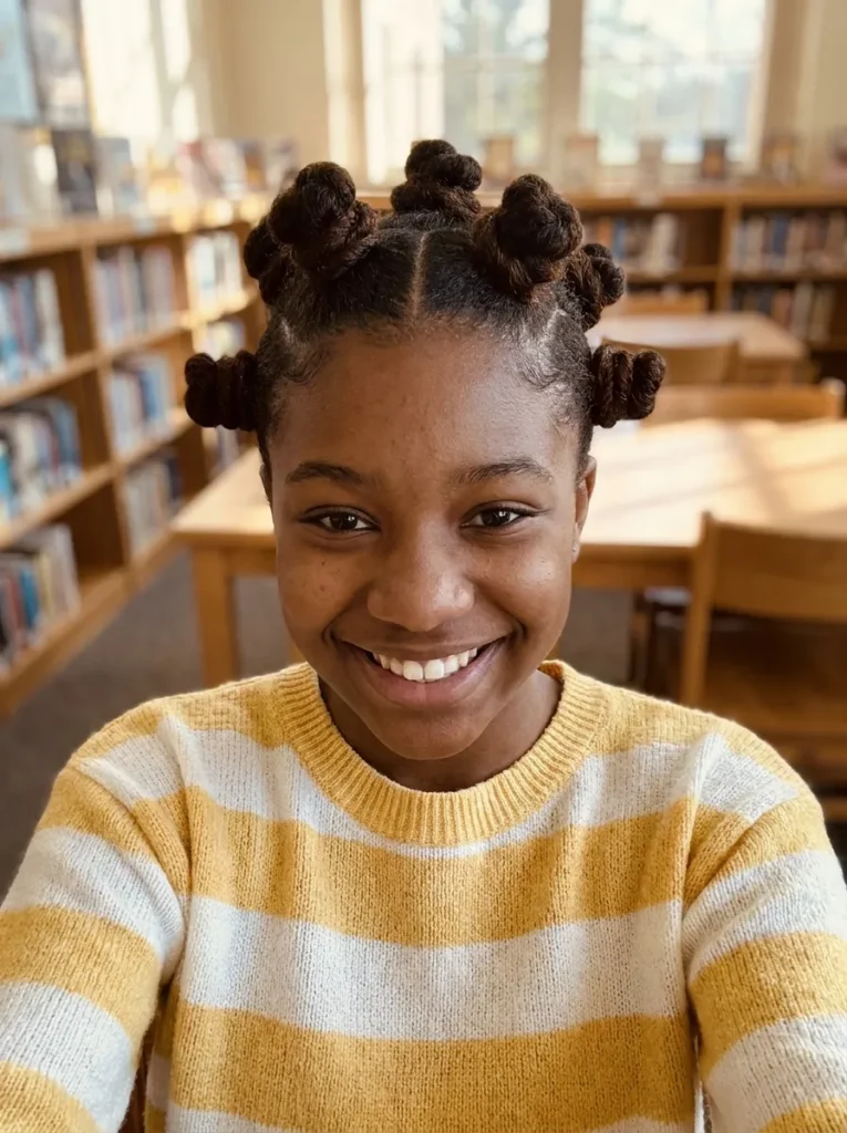 Cute Bantu Knots