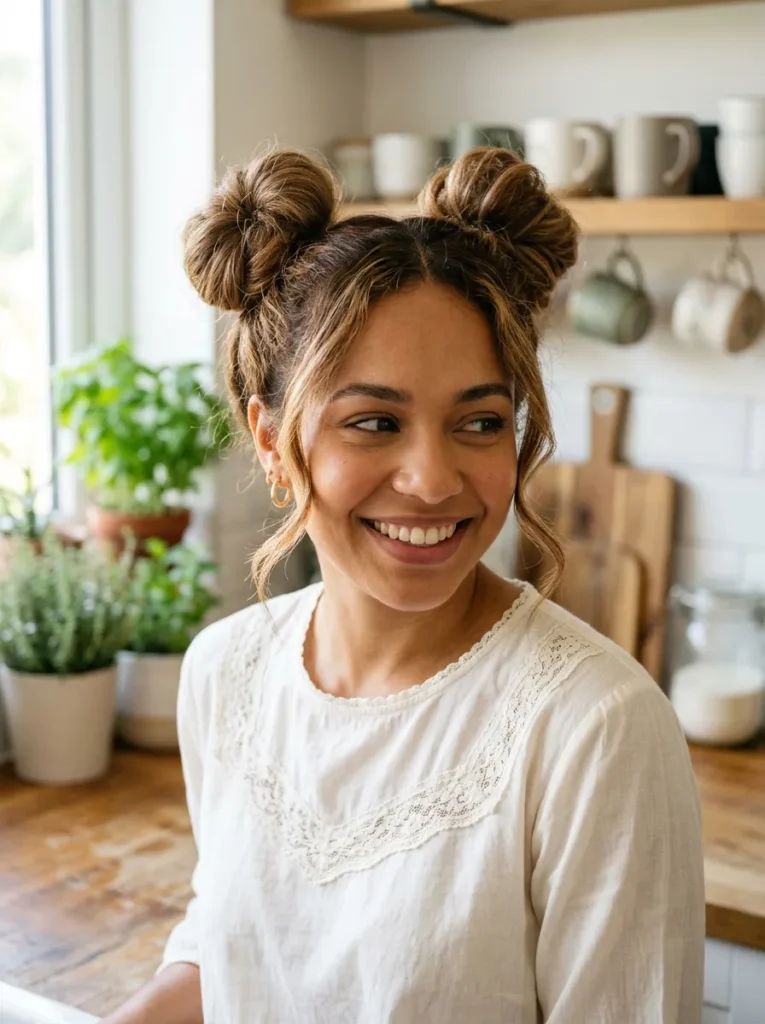 Cute Double Buns