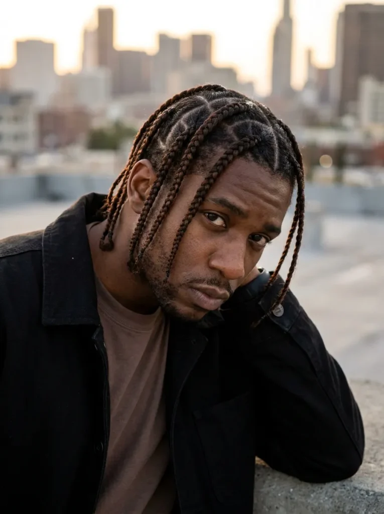 Dark Brown Tribal Braids