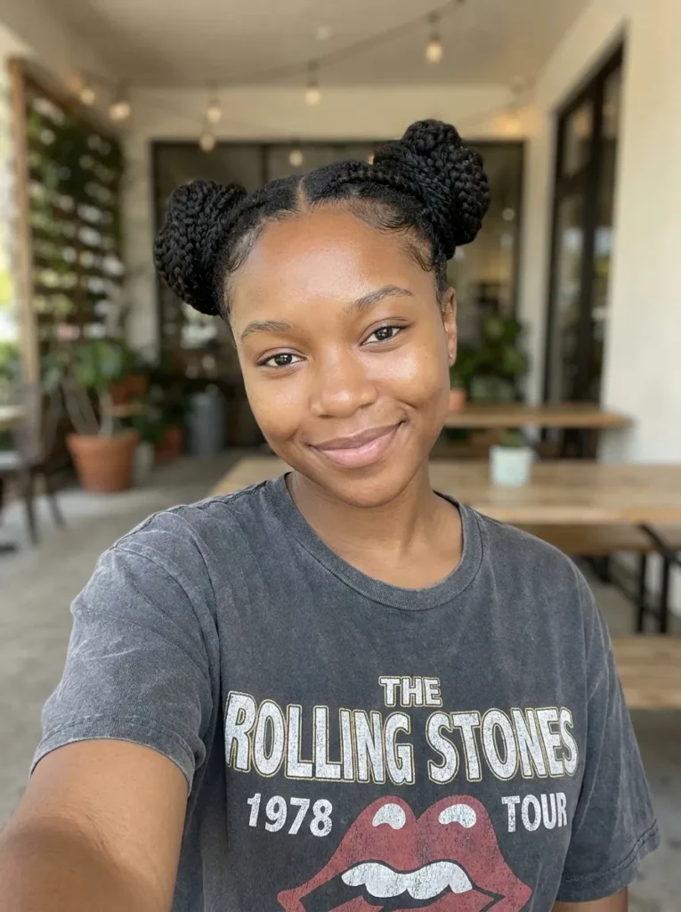 Double Bun Braided Style