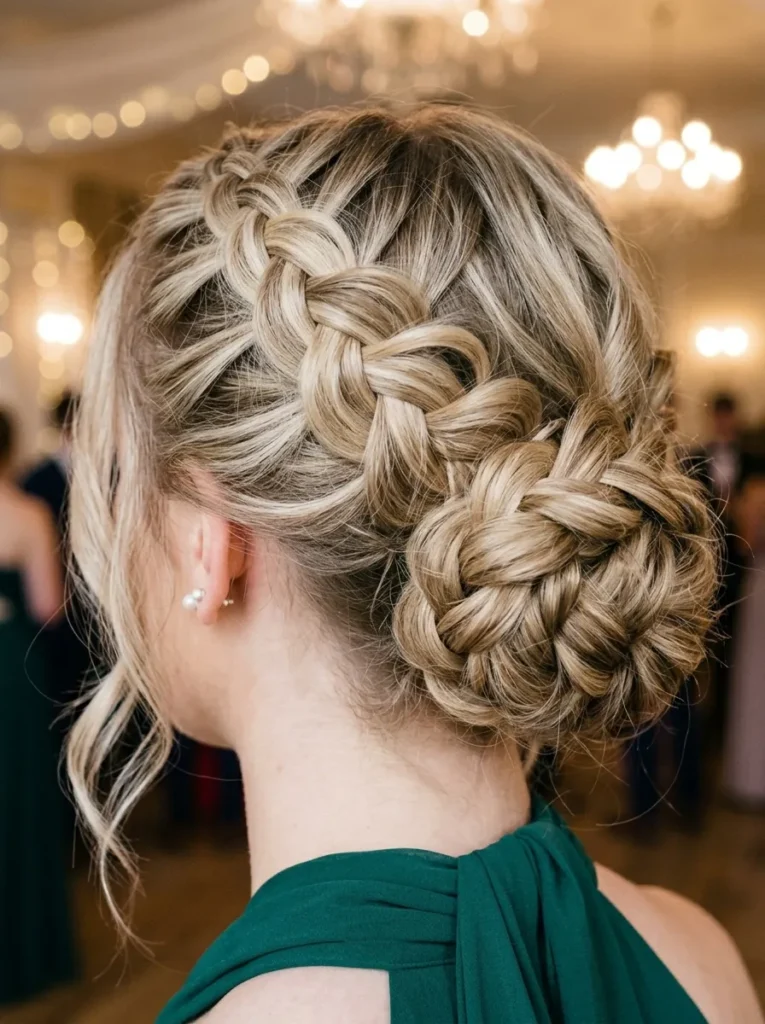 Dutch Braid Bun