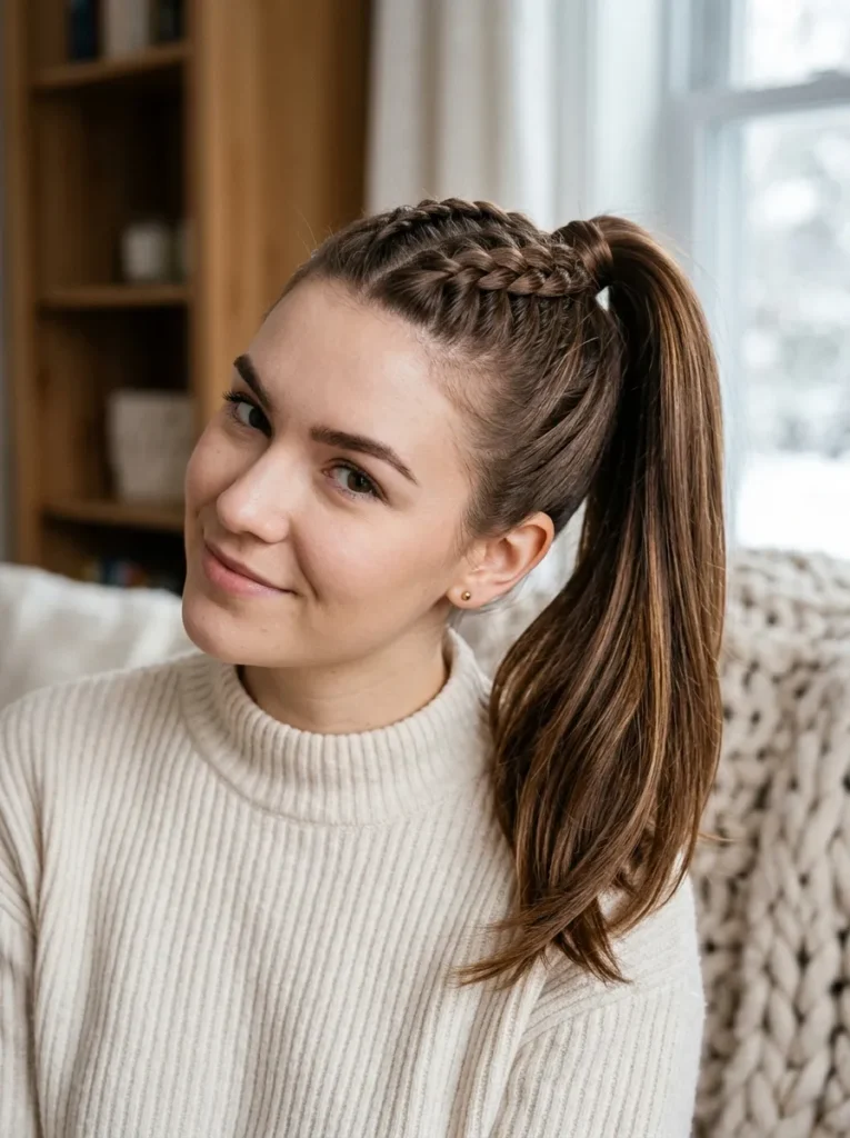 Dutch Braid Ponytail