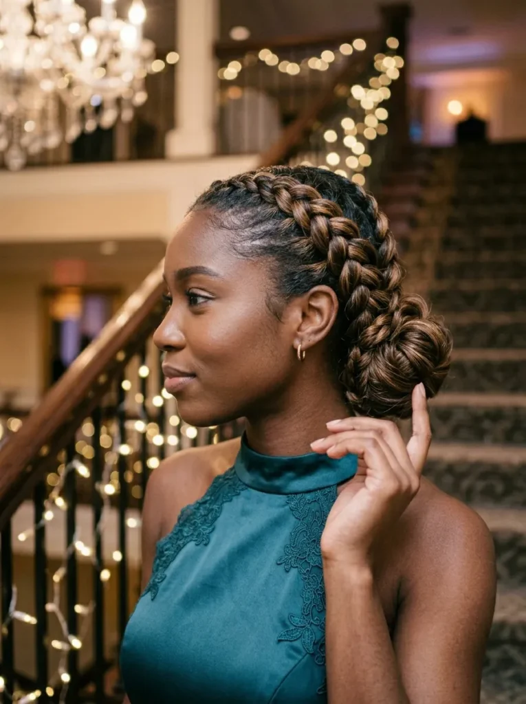 Dutch Braid Updo