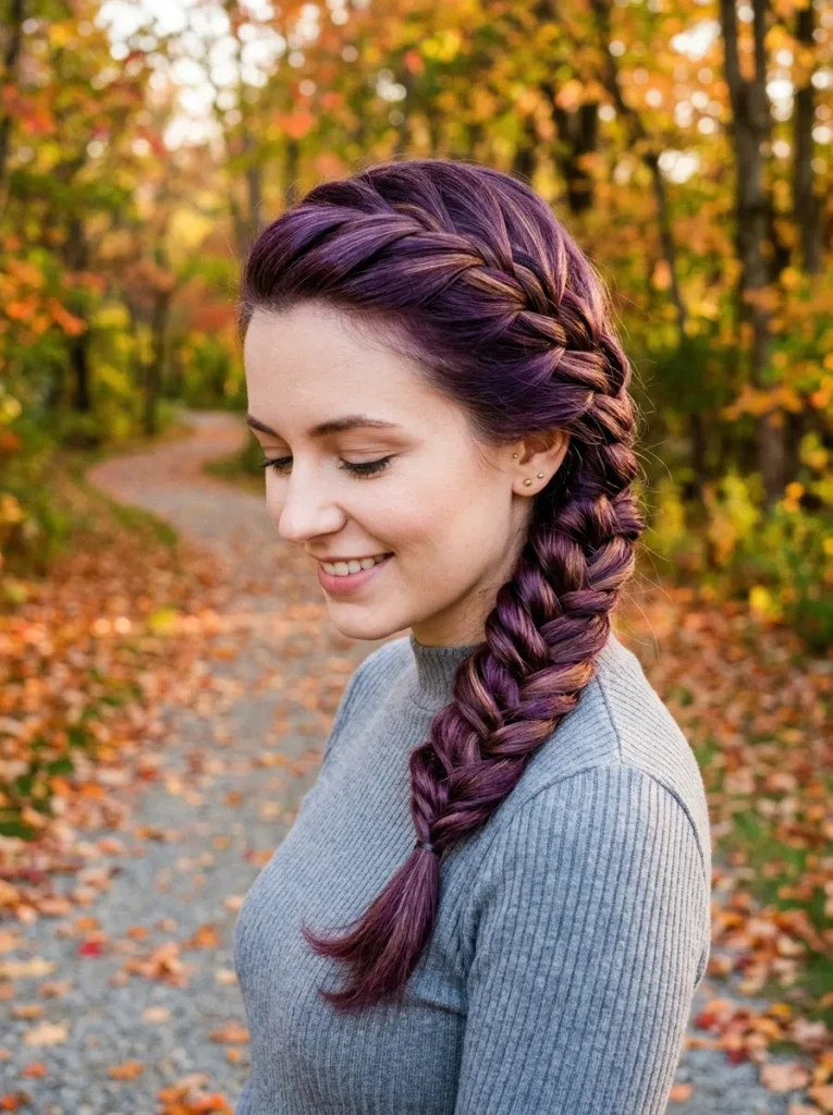 Elegant Purple Braid