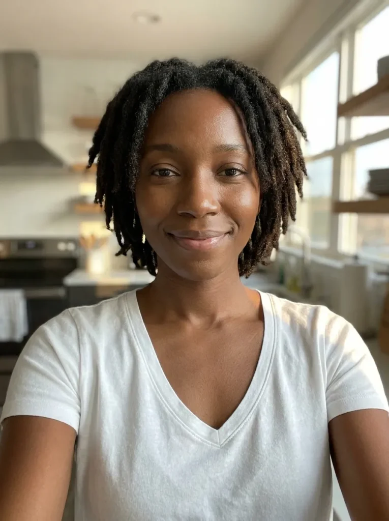 Face Framing Short Locs