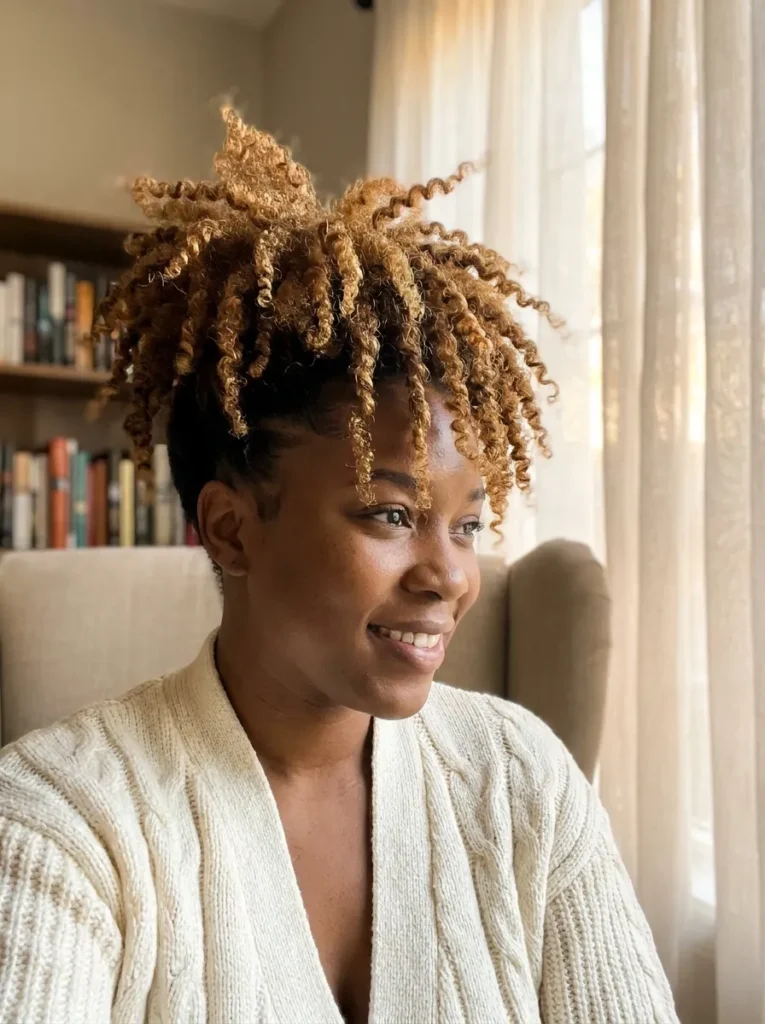 Fade Cut with Twist Out