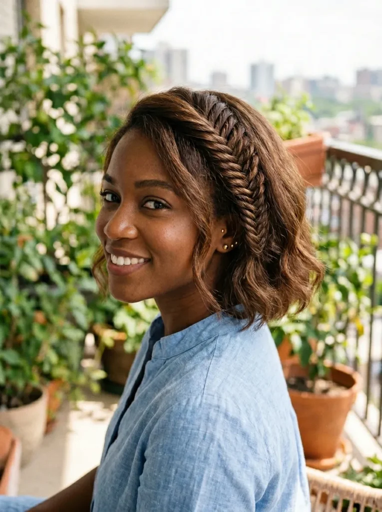Fishtail Braided Bob