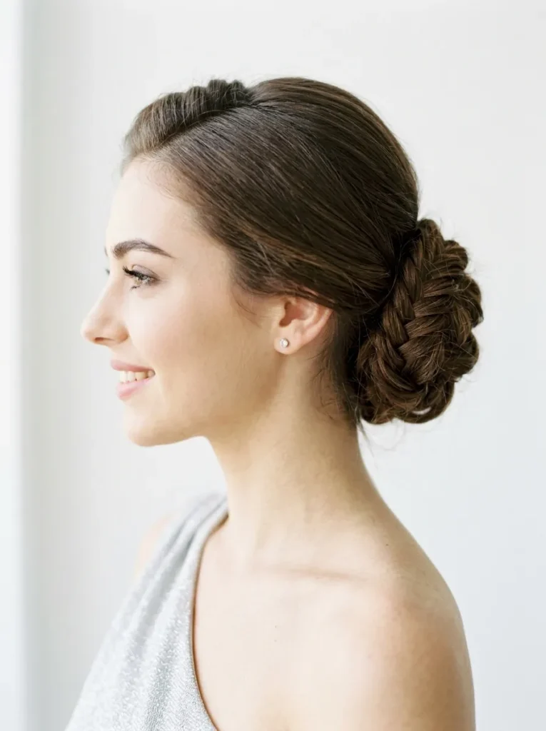 Fishtail Bun Updo