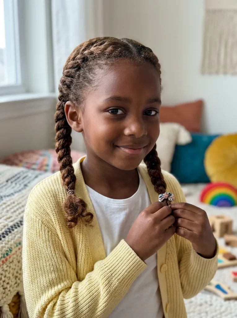 Flat Twist Pigtails