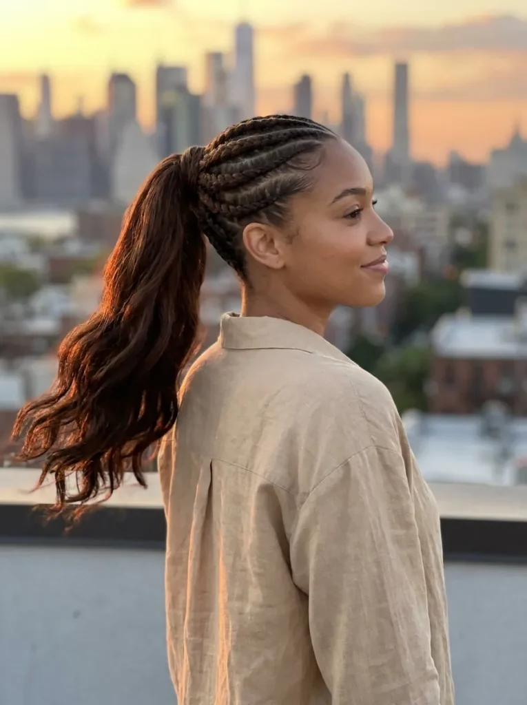 Flat Twist Ponytail