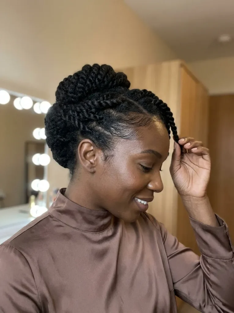 Flat Twist Updo