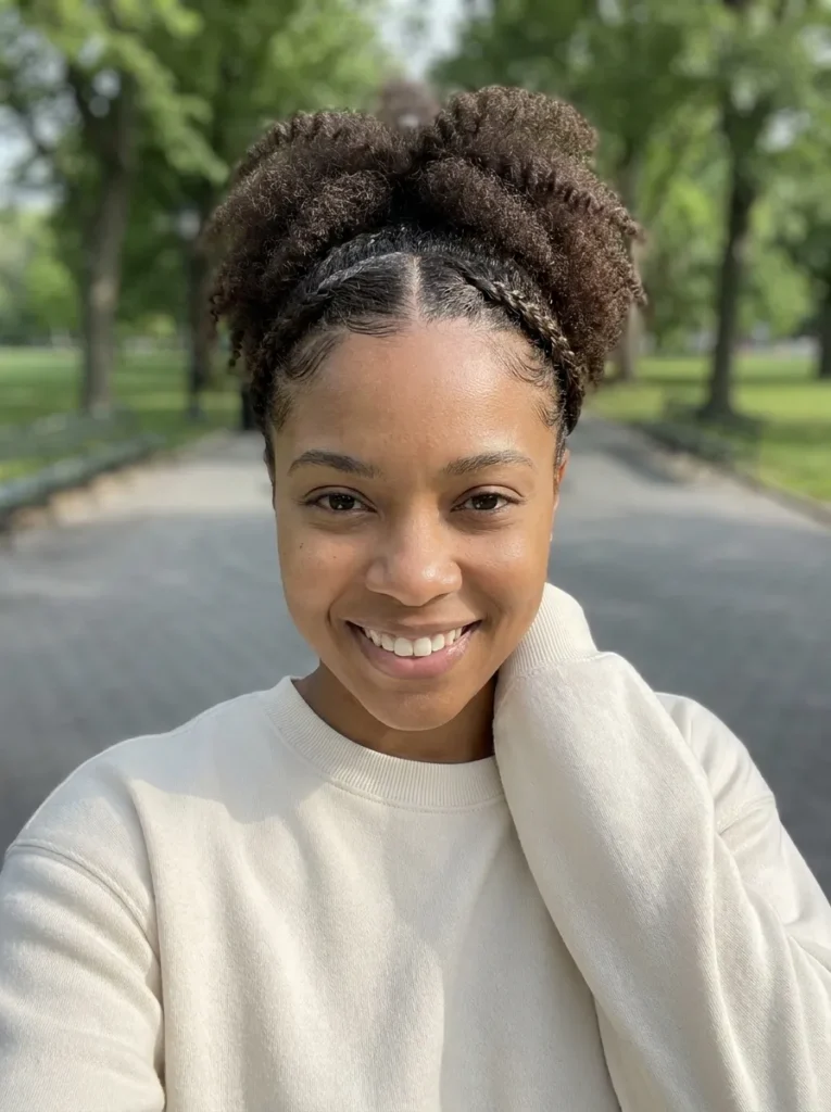 Flat Twists Ponytail
