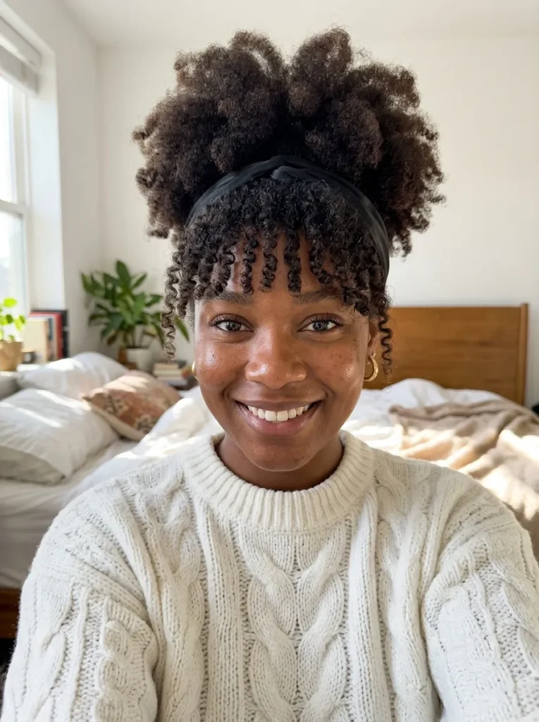 Fluffy Afro Puff