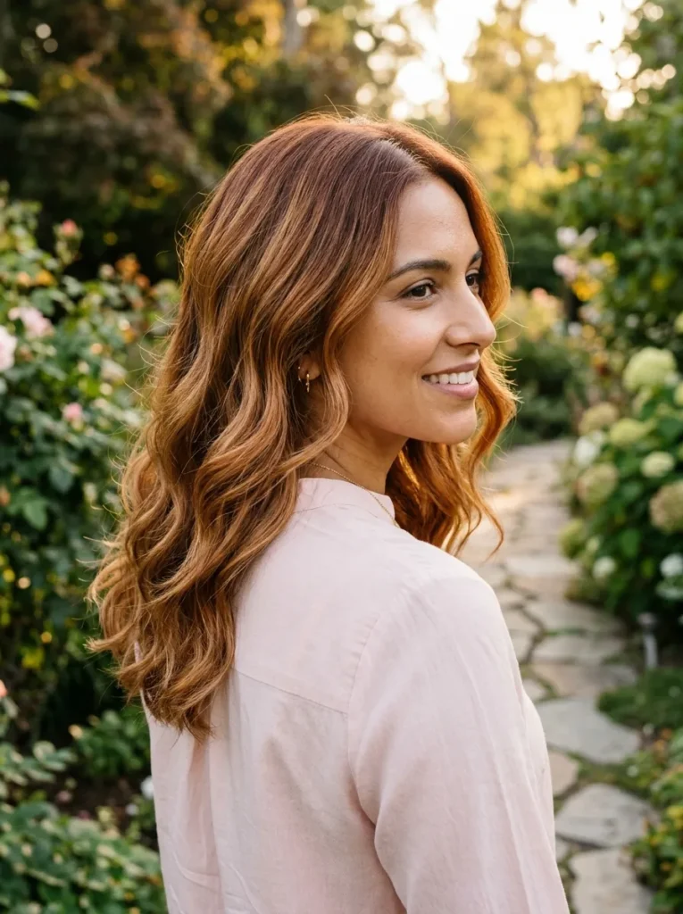 Golden Auburn Balayage