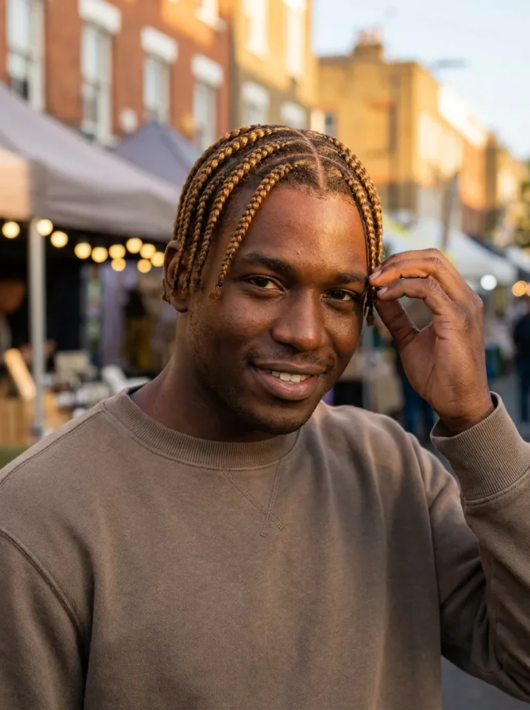 Golden Brown Cornrows