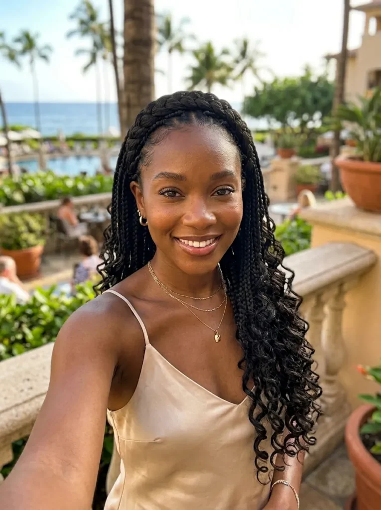 Half-Up Braided Crown