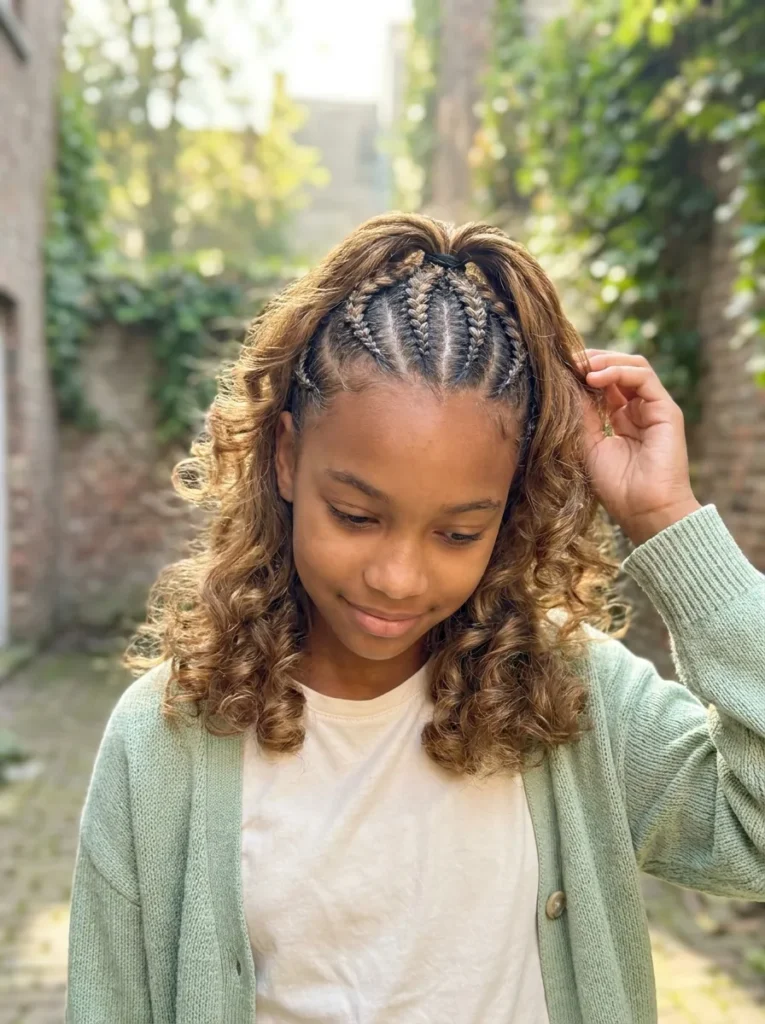 Half Up Braids