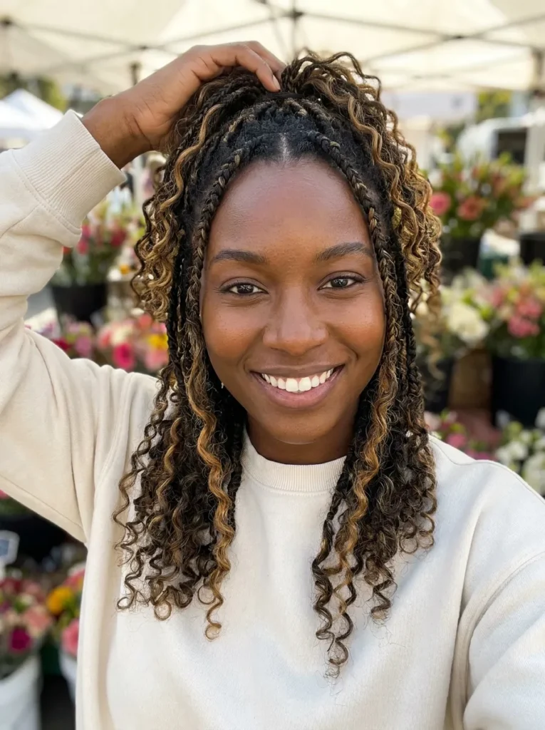 Half Up Braids