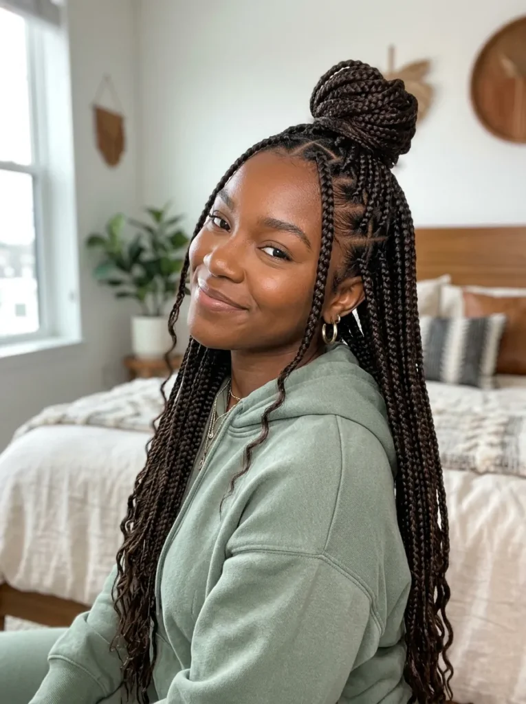 Half Up Braids