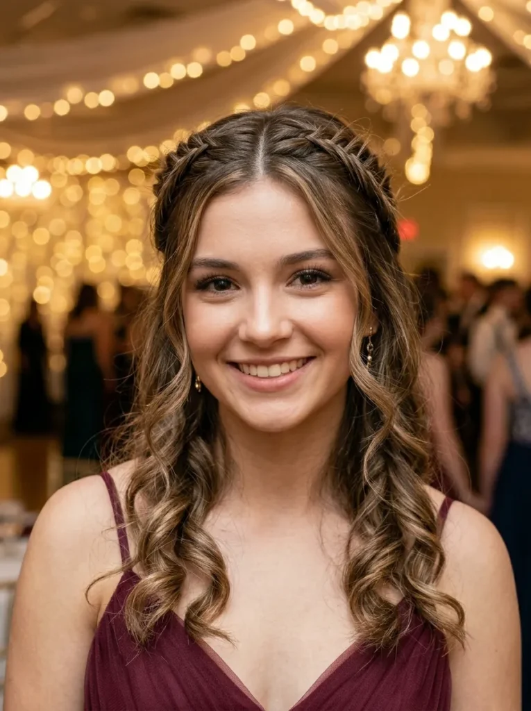 Half-Up Fishtail Braid