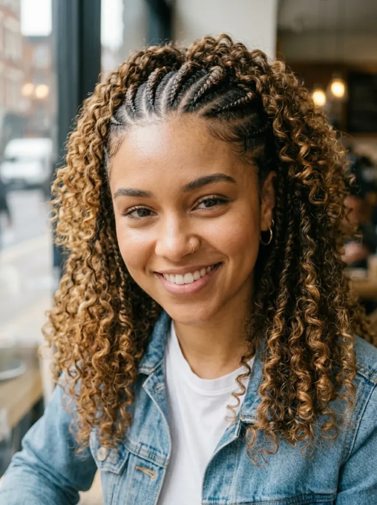 Half Up Flat Twists