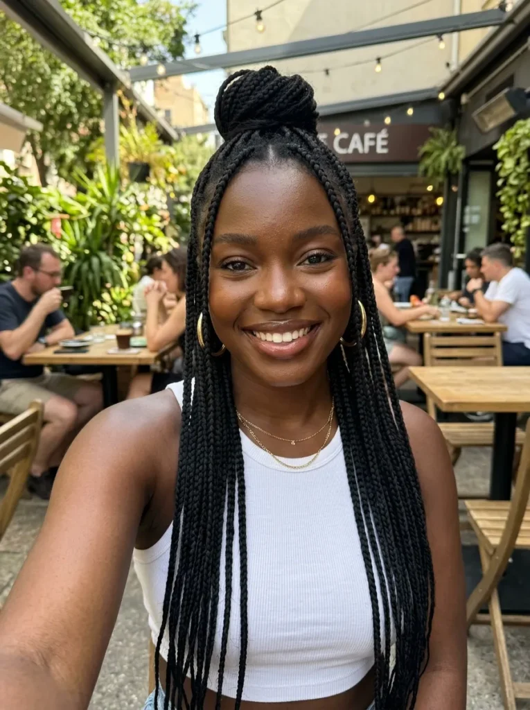 Half-Up Half-Down Braids