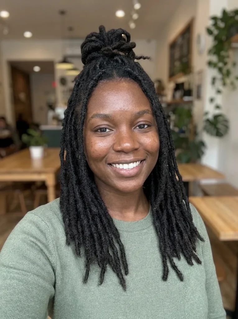 Half-Up Half-Down Locs