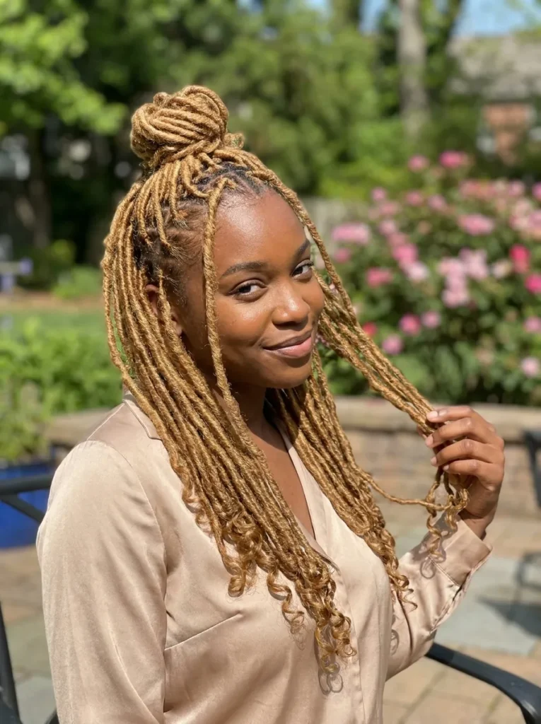 Half Up Locs