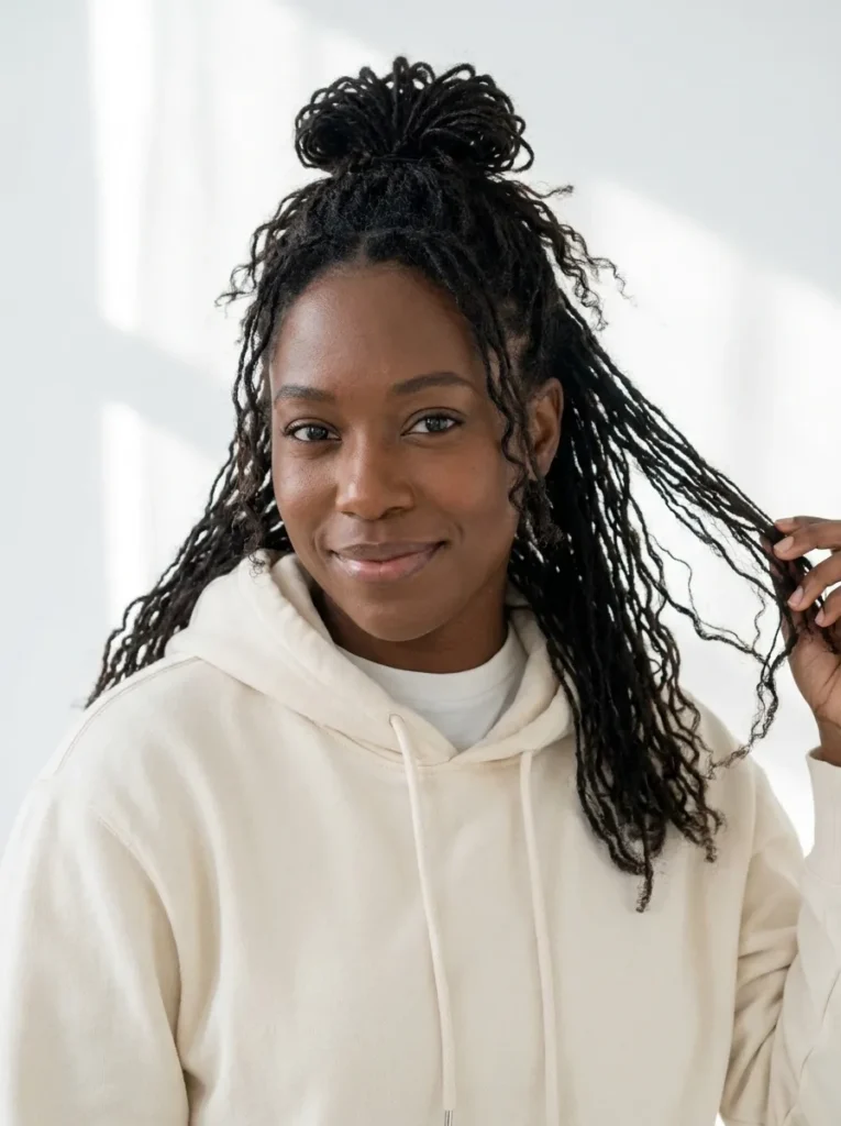 Half Up Locs